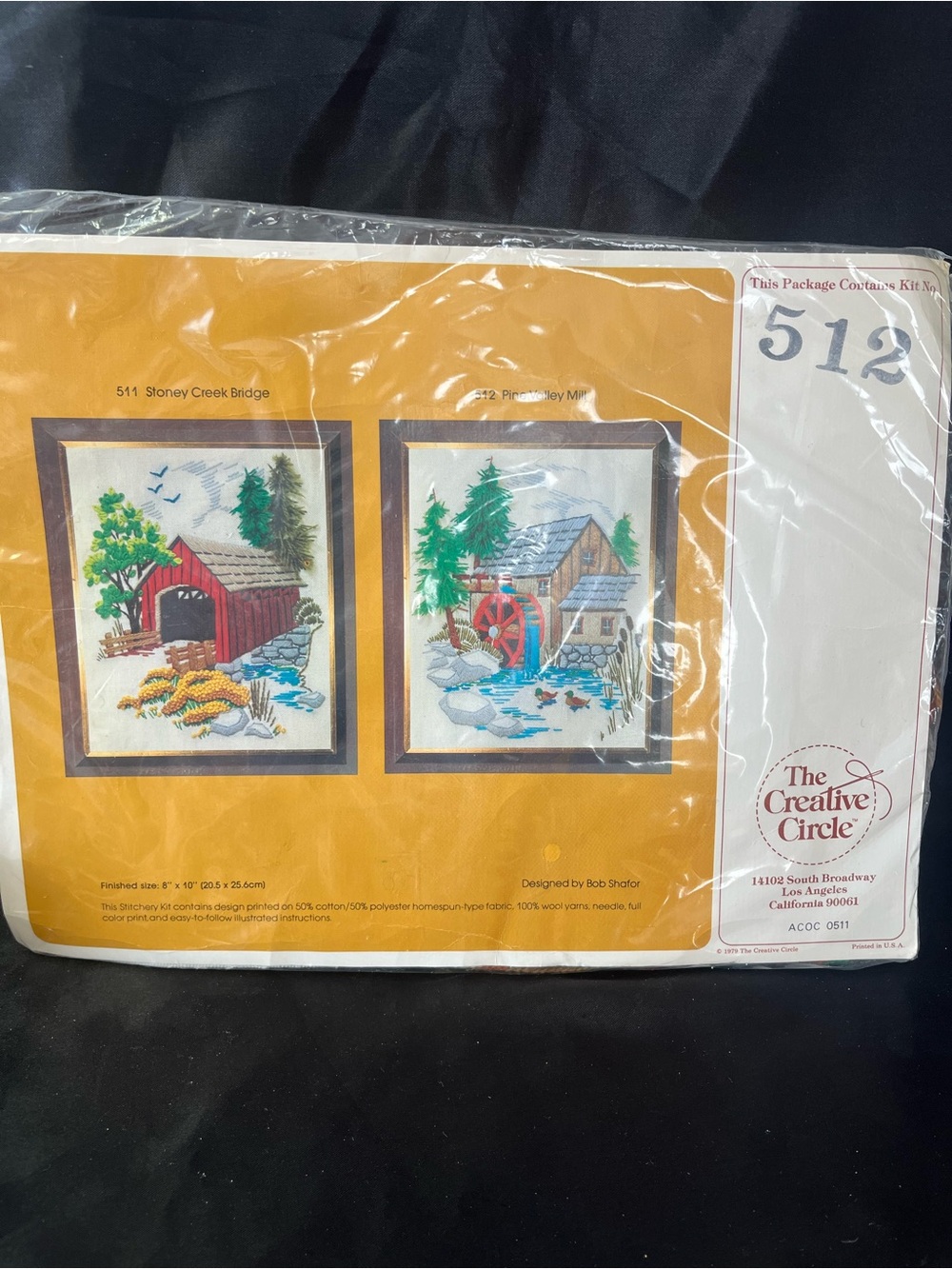New The Creative Circle "Pine Valley Mill" Embroidery Stitching Kit